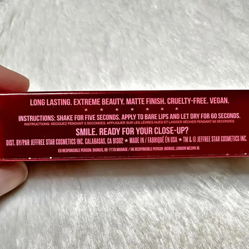 NIB Jeffree Star Limited Ed Velour Liquid Lipstick Cut Throat Love Full Sz 5.6ml